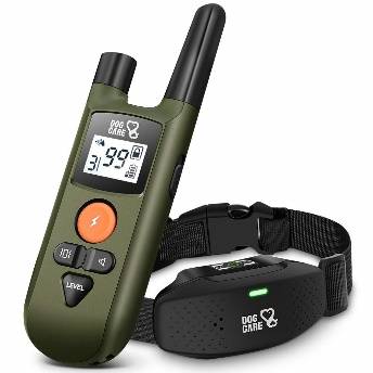 DOG CARE Dog Training Collar with Remote Beep and Vibration Rechargeable Collar for Dogs