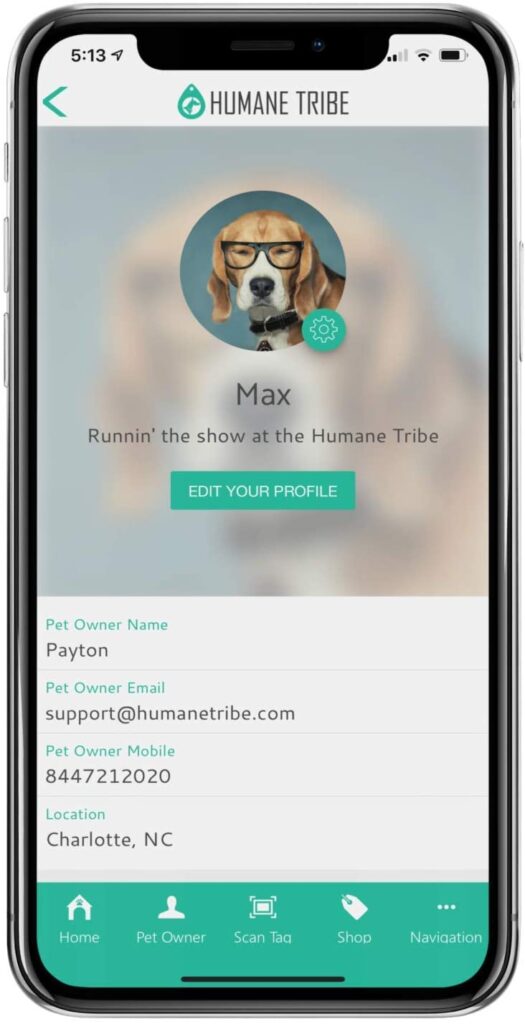 Humane Tribe Pet Locator Tag