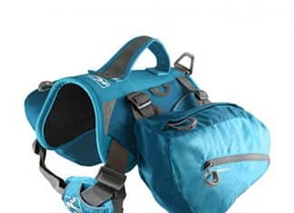 Kurgo Dog Saddlebag Backpack, Back Pack Dog Harness, Hiking Pack for Dogs, Packs for Pets to Wear, Camping & Travel Vest Harness, Reflective, Lightweight, Baxter Pack, For Medium & Large Pets