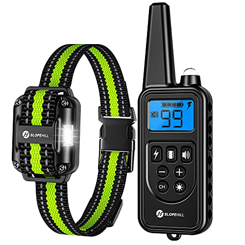 slopehill dog training collar with 2600ft remote electronic dog collar with