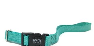 Sparky Pet Co 3/4" Solid Nylon Replacement Strap Bark Collars- (Teal)