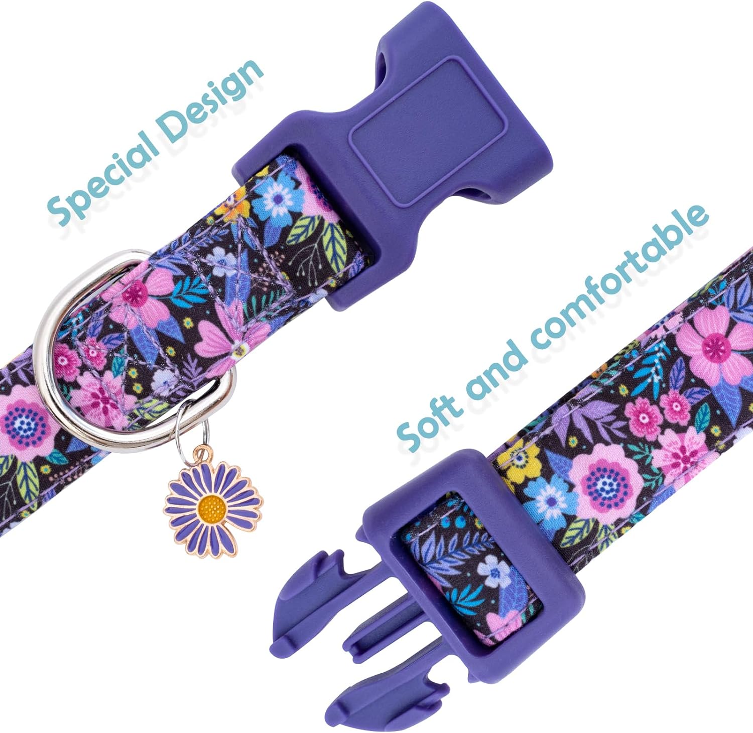 thumbnail image 2 of 2 Pack Halloween Cat Collar Breakaway With Cute Bow Tie Bell Charm, Pumpkin Bat 744110767346 2 of 9