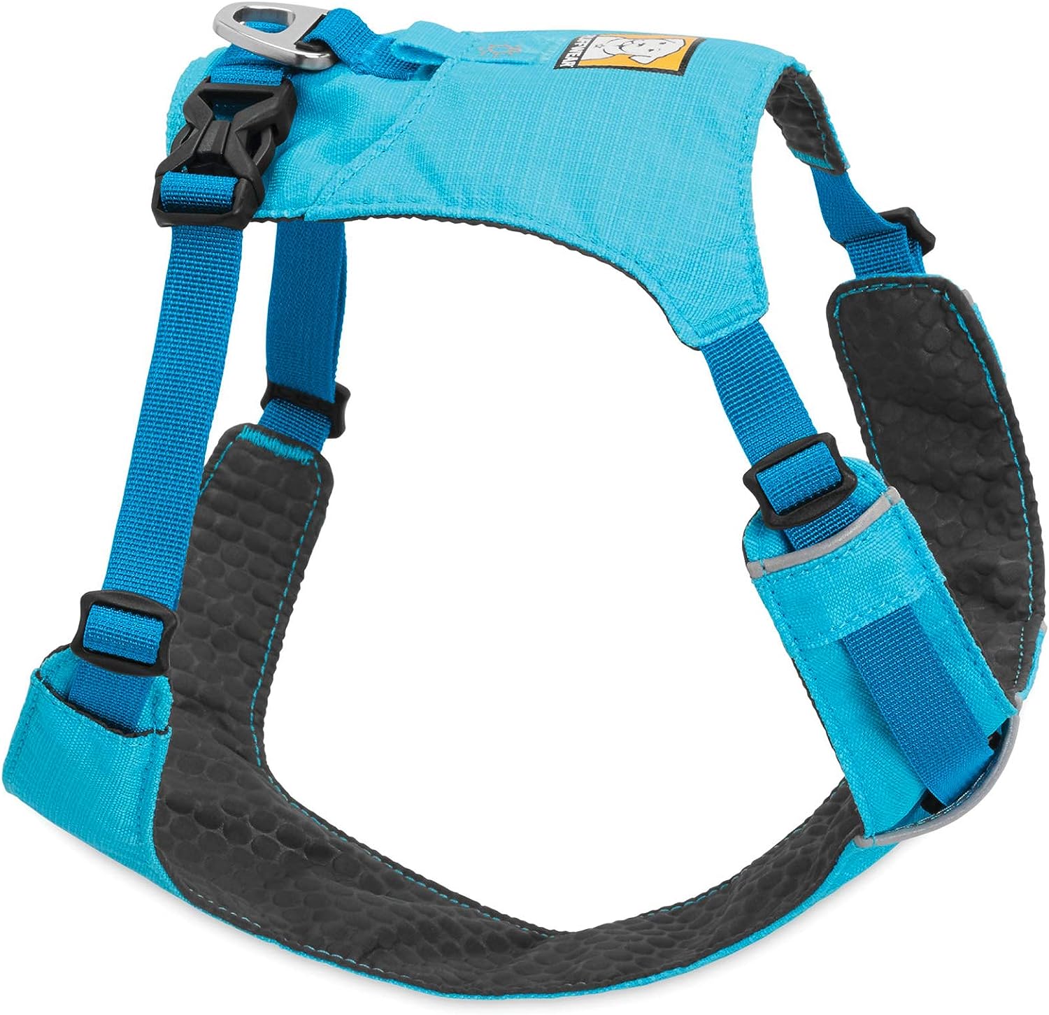 RUFFWEAR Lightweight Dog Harness, Large to Very Large Breeds, Adjustable Fit, Size L/XL (32-42 in/81-106 cm), Blue Atoll, Hi  Light Harness
