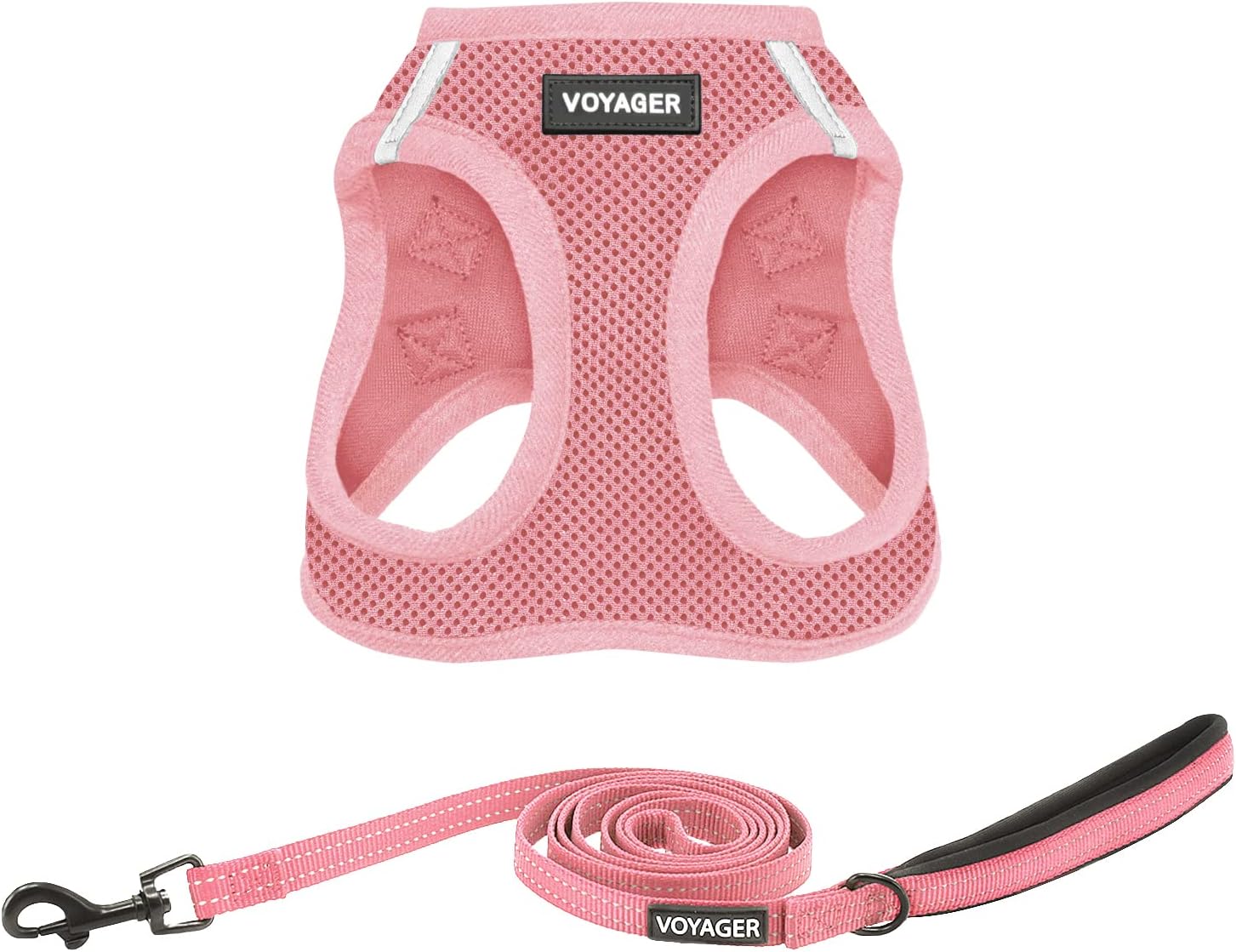 Voyager Step-in Air Dog Harness - All Weather Mesh Step in Vest Harness for Small and Medium Dogs by Best Pet Supplies - Harness (Fuchsia), Small