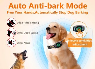 bark collar with remote 2 in 1 dog shock collar for 2 large medium small dog10 120lbs anti barking training collar beeps