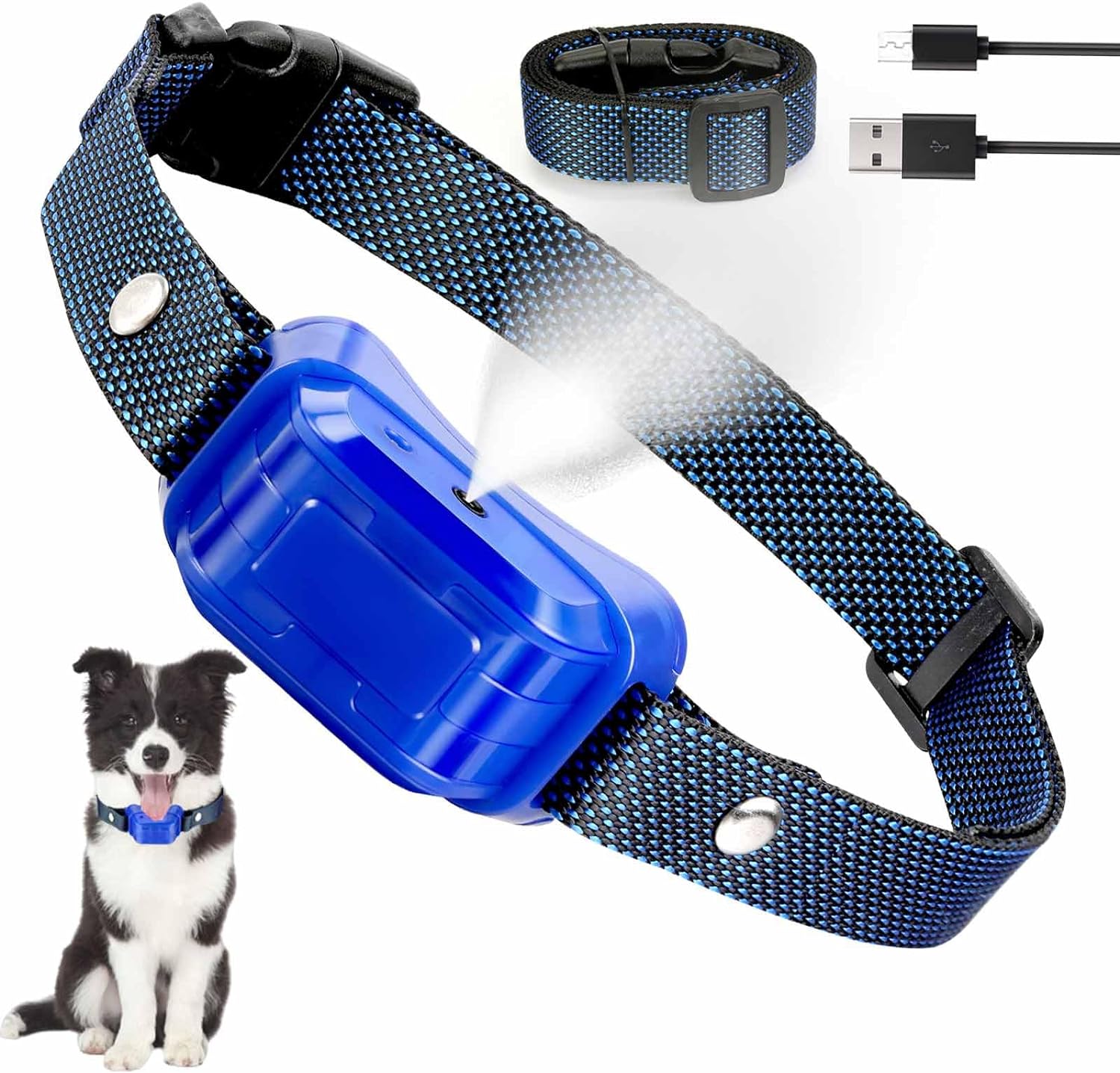Citronella Bark Collar for Dogs, [NO Remote] Spray Dog Training Collar, Humane Citronella Dog Barking Collars, Effective Anti Barking Control Spray Collar for L/M/S Dogs