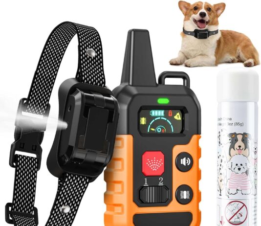 citronella dog collar spray dog collar with buzzervibrationspray mode 6 adjustable sensitivities waterproof spray bark c