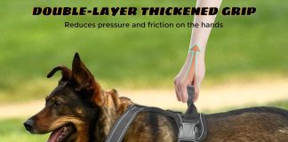 dog harnessno pull pet harnessadjustable soft padded pet vesthighly reflective strips and control handle for small mediu