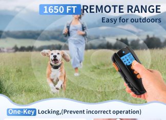 dog shock collar with remote electric dog training collar 1650ft rechargeable e collar waterproof collars with 4 trainin