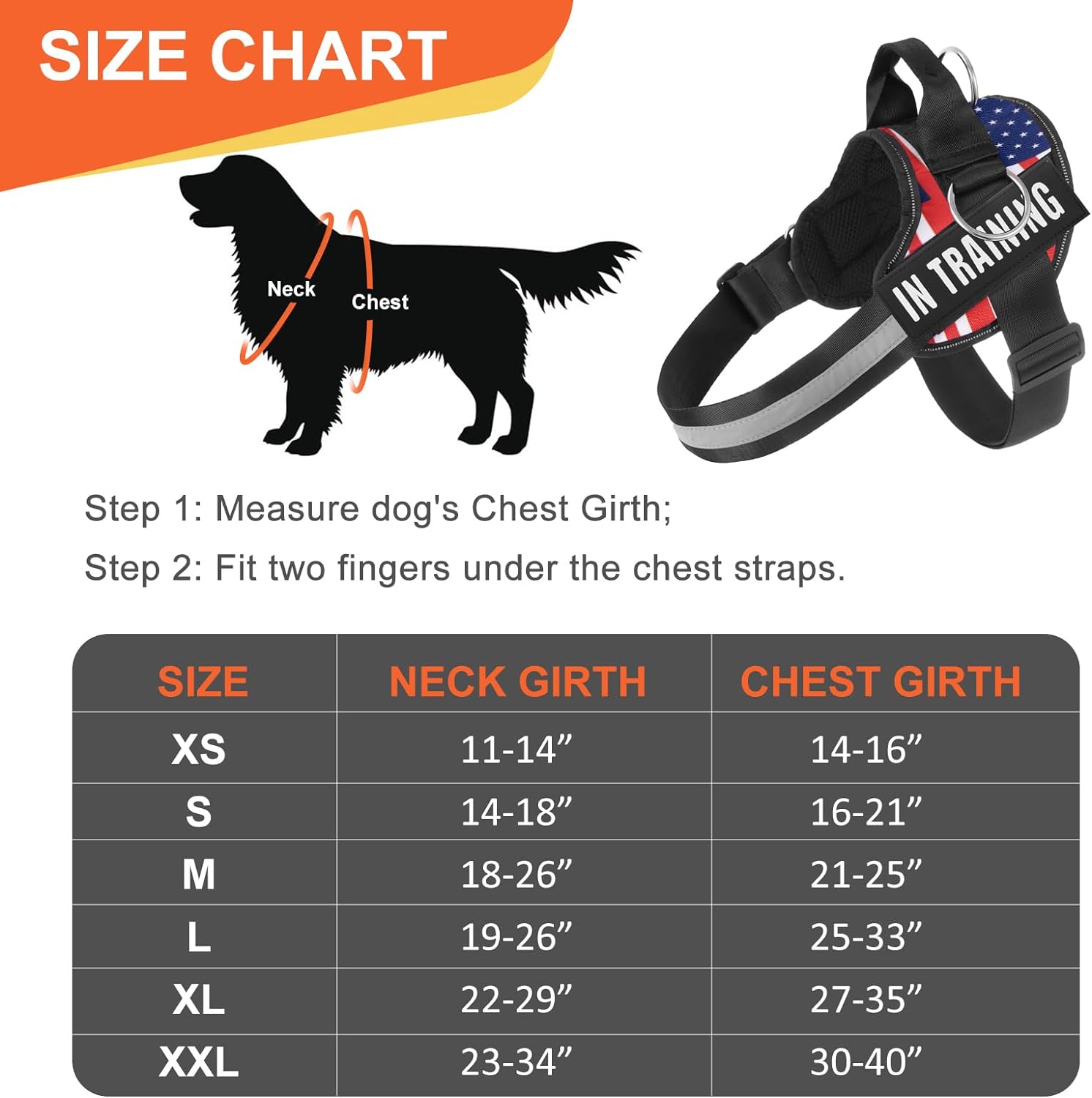 Essential Dog Harness, No Pull Pet Harness with 3 Side Rings for Leash Placement, No Choke, Reflective, Adjustable Pet Vest, Easy On-Off Improved Control Handle, Training, Walking, Running