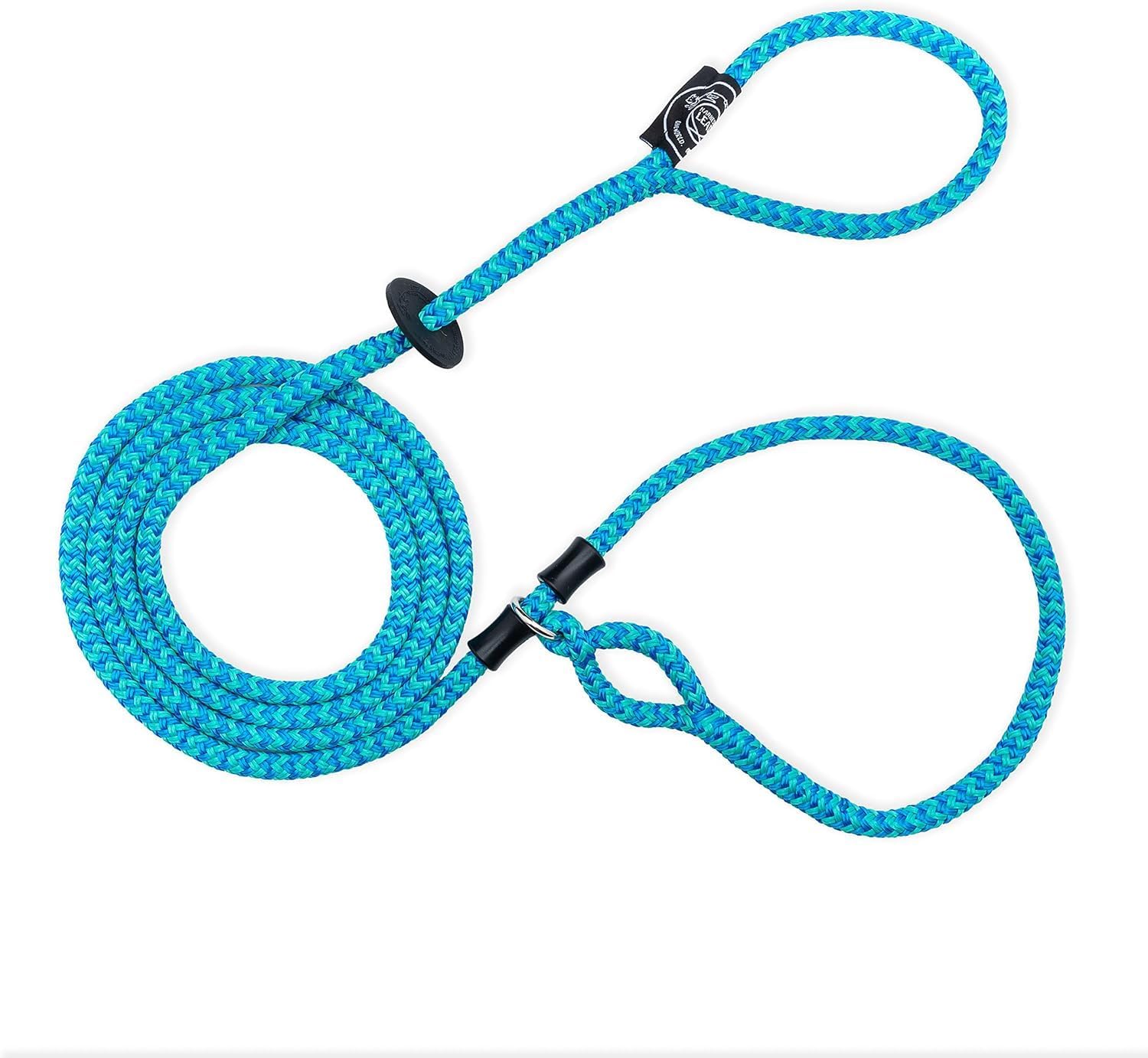 Harness Lead No Pull Dog Harness and Leash Set, Anti Pull Dog Harness for All Breeds and Sizes, One-Piece Cushioned Rope Design Safely Prevents Escaping and Pulling (Medium/Large, Blue/Multi)
