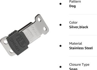 herm sprenger cliclock fastener stainless steel buckle for prong dog training collar quick release with easy buckle for