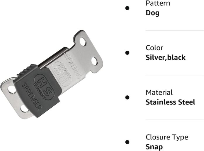 Herm Sprenger ClicLock Buckle - Stainless Steel Fastener For Prong Training Collars