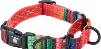 leashboss martingale collar for dogs reflective nylon dog collar for large dogs medium and small dogs no pull pet traini