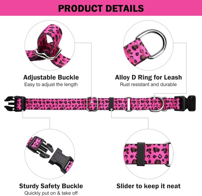 martingale collar for dogs adjustable soft nylon dog collars with special design cute patterns for small medium large do