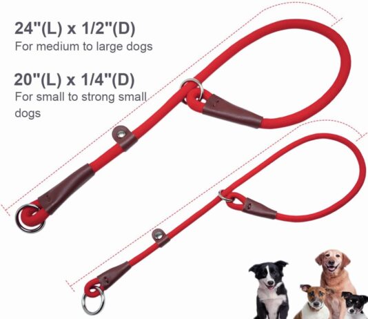 maypaw slip collar nylon rope choke collar review