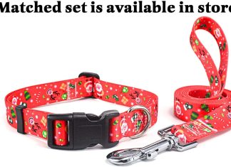 mihqy dog collar with bohemia floral tribal geometric patterns soft ethnic style collar adjustable for small medium larg