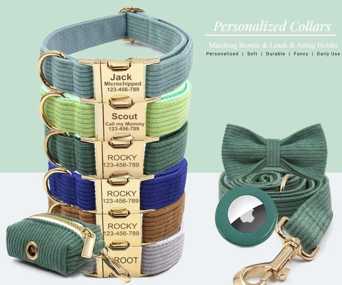 personalized dog collars with metal buckle custom pet name phone number for small medium large boys and girl breeds