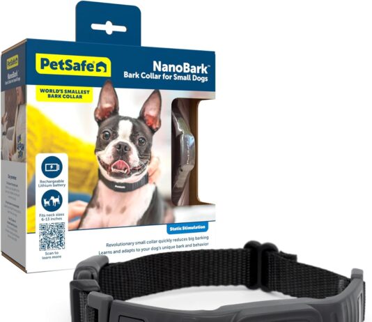 petsafe nanobark collar worlds smallest bark collar for small dogs 10 levels of static stimulation waterproof and rechar