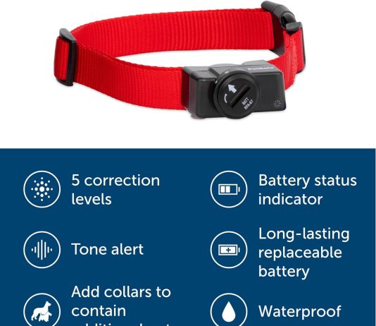 petsafe wireless pet fence containment system receiver collar only for dogs and cats over 5 lb waterproof with tone and