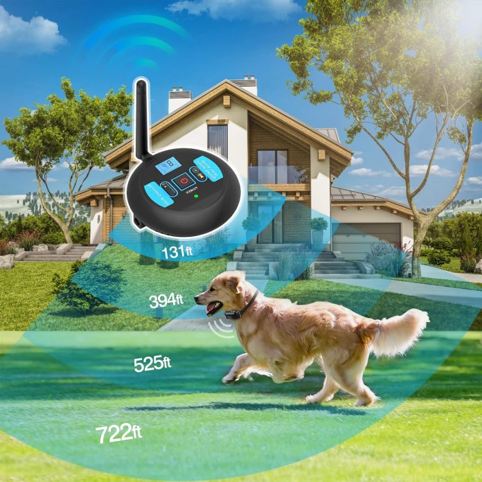 rivulet electric wireless dog fence system electric fence automatic trigger pet shock containment boundary system adjust