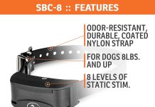 sportdog brand nobark sbc 8 bark control collar shock collar with progressive correction waterproof static stimulation d