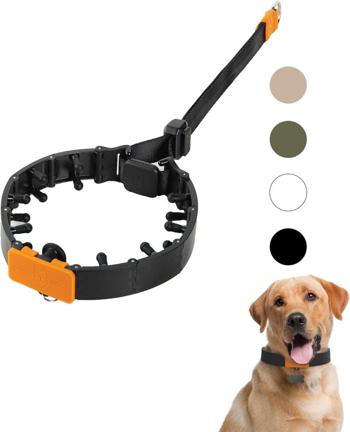 svdpet dog prong collar for no pull training quick release buckle adjustable pinch collar for large dogs black large siz