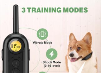 topday dog shock collar 1000ft dog training collar with remote for 5 130lbs small medium dogs rechargeable ipx7 waterpro