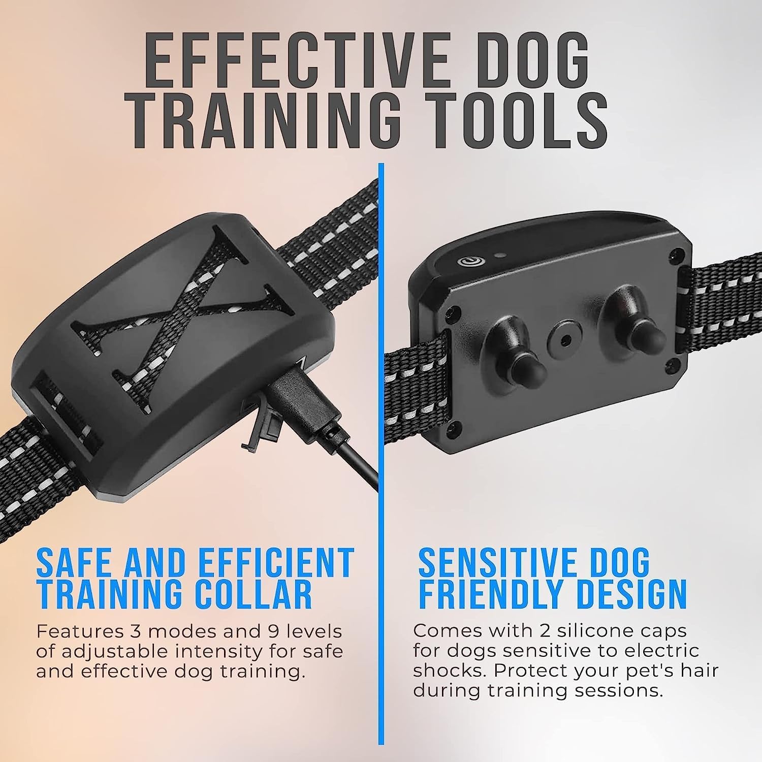 ZEALN LIFE 2-in-1 Wireless Dog Fence - Training Collar with Remote 2023 and Electric Fence for Ultimate Dog Safety and Freedom (Collar Only)