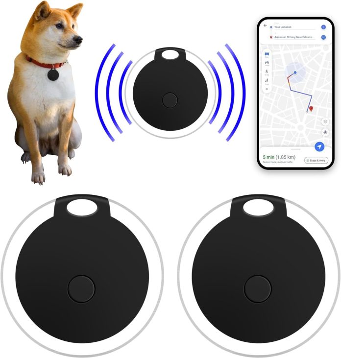 2 pack smart bluetooth tracker bluetooth key finder key locator device with appgps tracking device for kids pets keychai