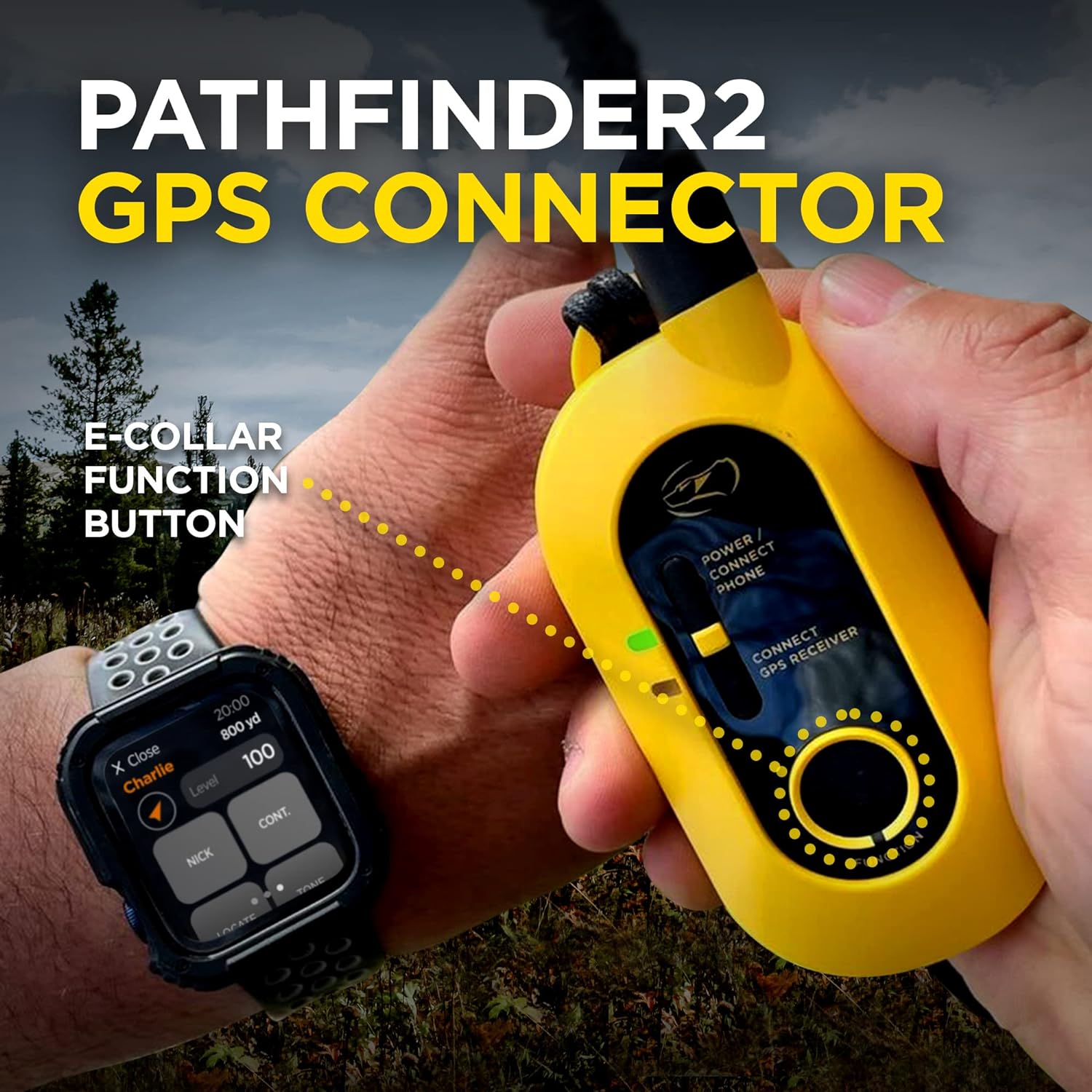 Dogtra Pathfinder 2 Mini GPS Dog Tracker e Collar 4 Mile Long Range LED Light No Monthly Fees Free App Waterproof Smartwatch Control Based Real Time Tracking Multiple Dogs Smartphone Required