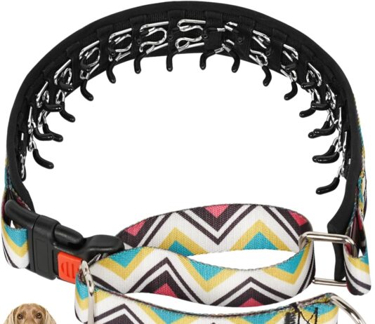 mayerzon dog no pull collar vintage slip prong collar for large medium small dogs personalized dog pinch collar with qui