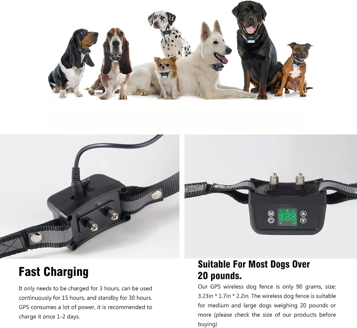 Wireless Dog Fence GPS Pet Containment System