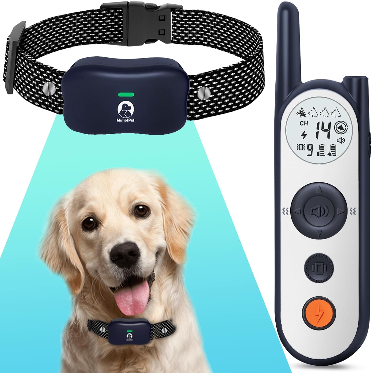 Wireless Dog Fence System - Covers up to 856-Acre Wireless Dog Collar Fence System,5900FT Shock Collar with Remote,Rechargeable Electric Dog Fence with 3 Training Modes for Large Medium Dogs