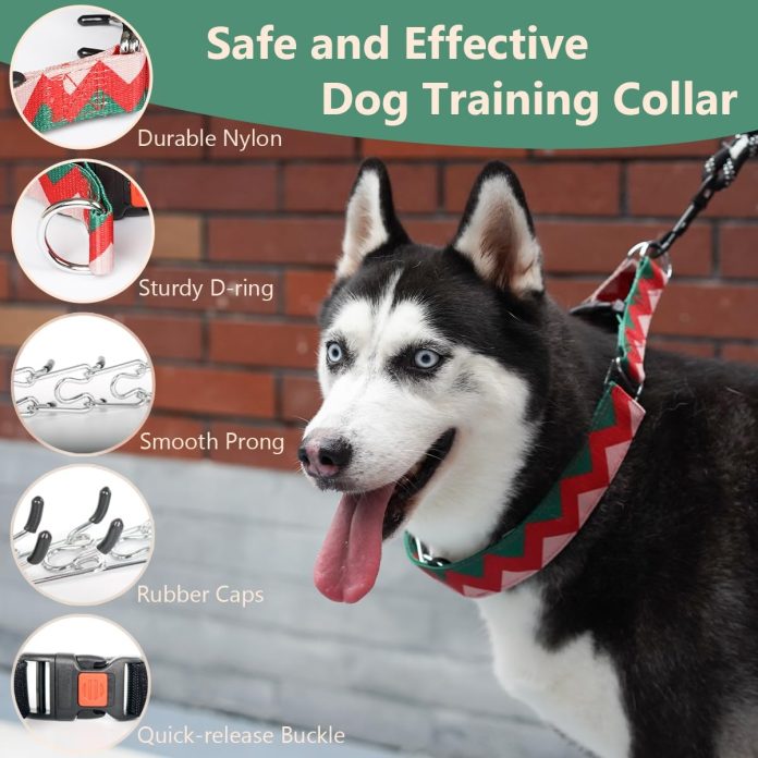 dog prong collar vintage no pull dog collar for large medium small dogs pinch collar for dogs with carabiner personalize