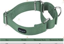 martingale dog collar nylon adjustable and safety training colourful comfortable metal buckle pet collars for small medi