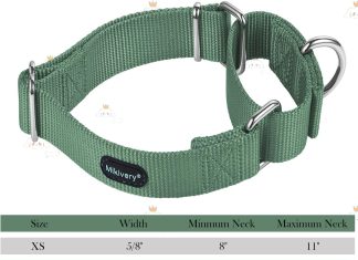 martingale dog collar nylon adjustable and safety training colourful comfortable metal buckle pet collars for small medi