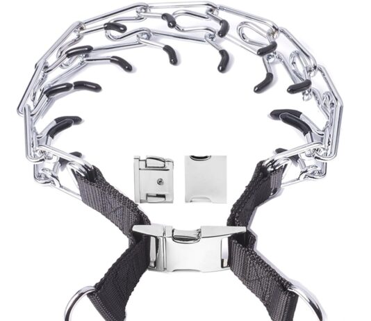 prong collar for dogs pinch collar for dogs adjustable dog training collar with metal quick release buckle for small med