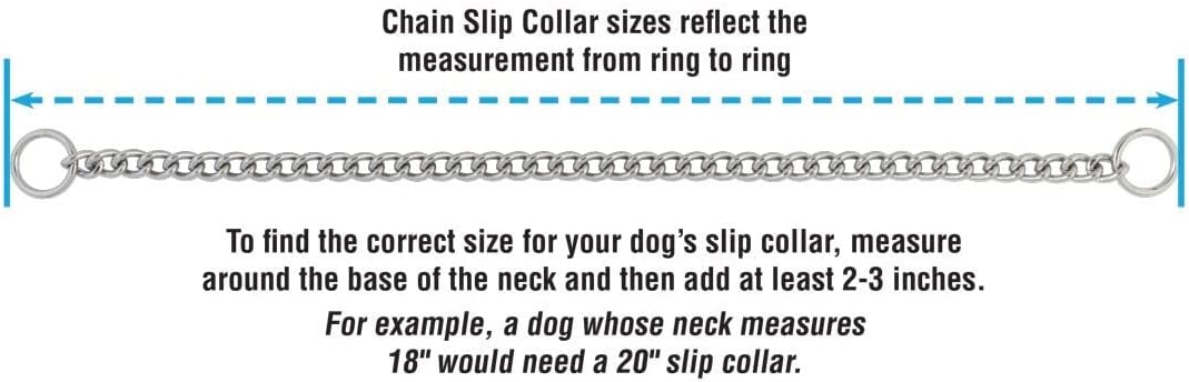 Terrain D.O.G. Chain Slip Collar, Chrome Plated