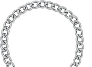 terrain dog chain slip collar chrome plated