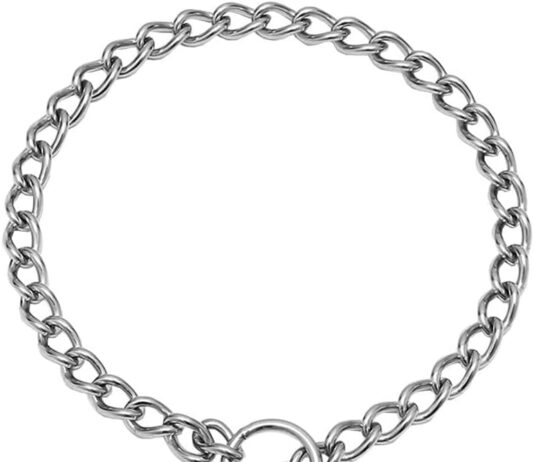 dog chain necklace training choke collar stainless steel chain slip martingale collarsfor small medium dogs length 16 in