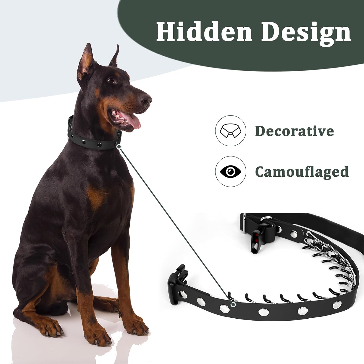 Martingale Collar for Dogs, No Pull Dog Collar for Small Medium Large Breed, Anti Pull Dog Collar for Outdoor Walking, Training, Heavy Duty and Easy to Use