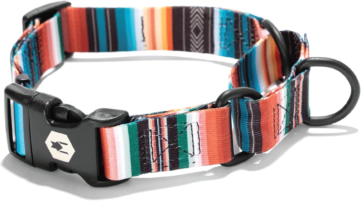 Wolfgang Premium Martingale Dog Collar for Small Medium Large Dogs, Made in USA, LostArt Print, Large (1 Inch x 18-22 Inch)