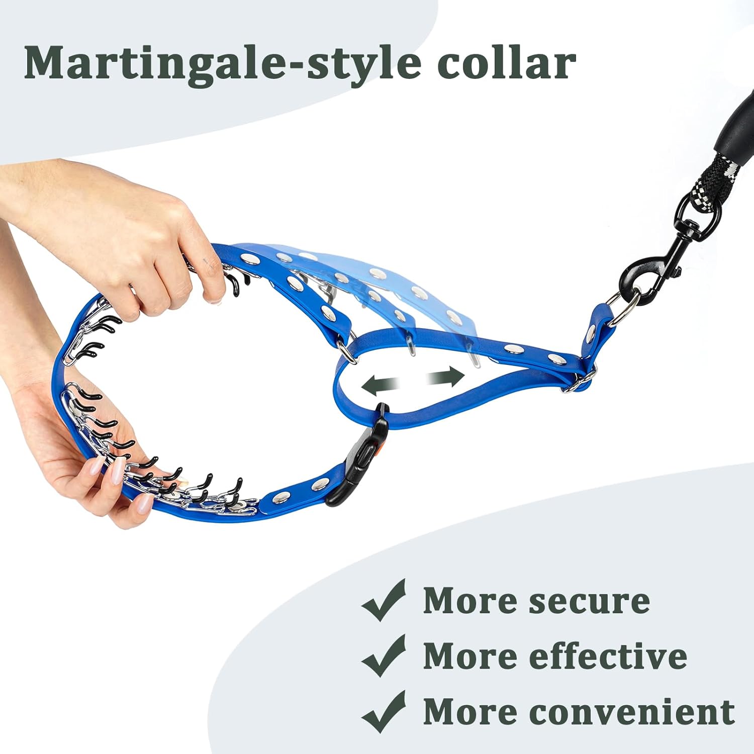 Mayerzon Martingale Collar for Dogs, No Pull Dog Collar for Small Medium Large Breed, Anti Pull Dog Collar for Outdoor Walking, Training, Heavy Duty and Easy to Use