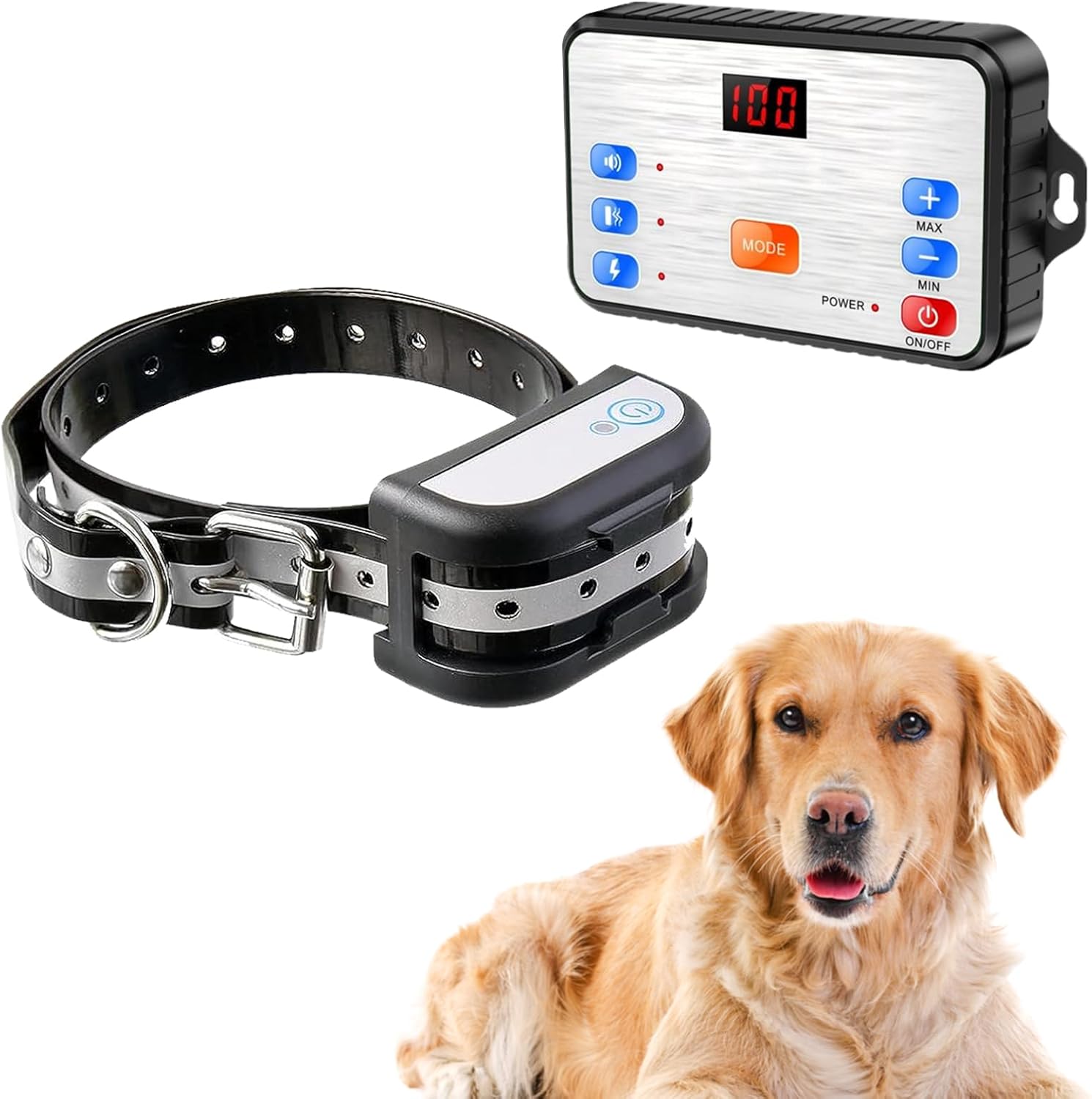 Wireless Dog Fence，Electric Fence System for Dog  Training Collar，Waterproof and Rechargeable，Adjustable Range Sizes, Suitable for All Dogs.