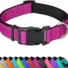 PWOD Reflective Dog Collar, Adjustable Soft Neoprene Padded Nylon Pet Collars with Buckle - Image 5