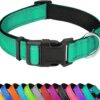 PWOD Reflective Dog Collar, Adjustable Soft Neoprene Padded Nylon Pet Collars with Buckle - Image 3