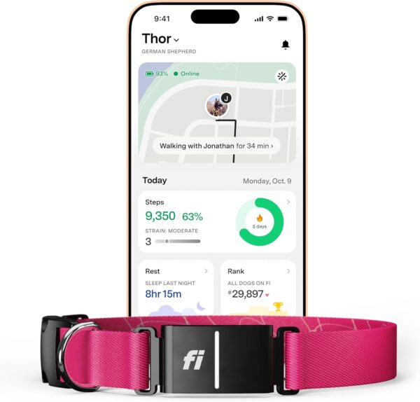 New Fi Series 3+ Smart Dog Tracker Collar - AI GPS for Dogs