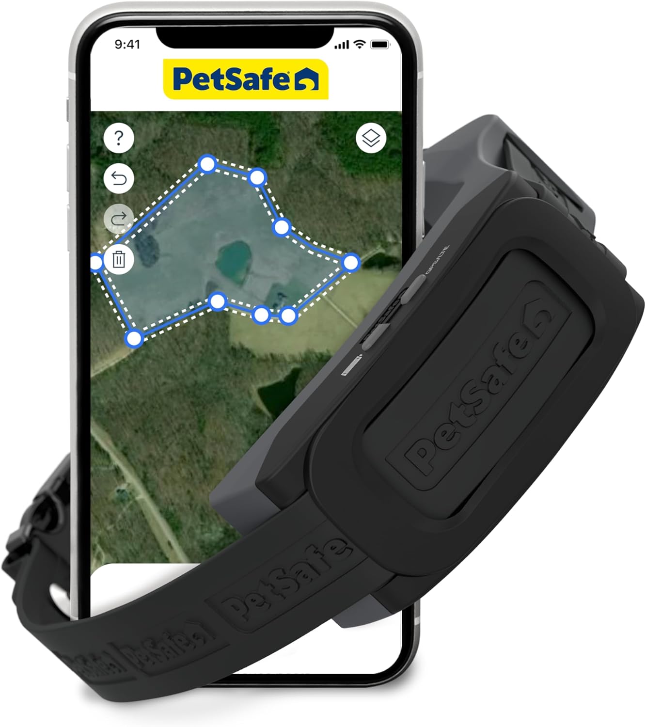 PetSafe Guardian GPS 2.0 Dog Fence + Tracking – Wireless Dog Fence with Reliable Dual Frequency GPS Tracking – Smaller Collar for All Breeds 10 lbs and Above – Subscription Required