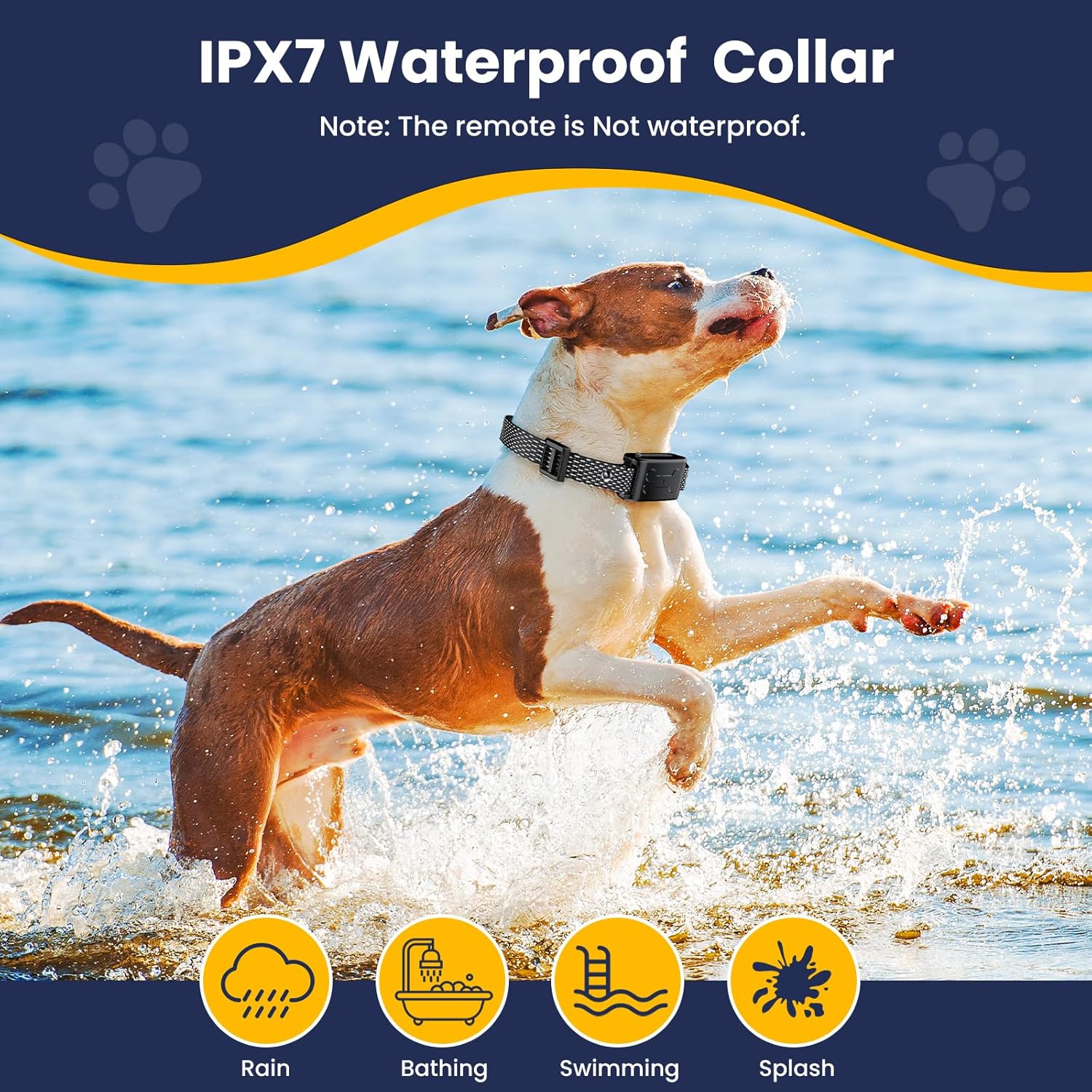 Wireless Dog Fence, Electric Fence for 2 Dogs 185 Days Standby Time Training Collar, Flash Light  Waterproof Outdoor Portable Dog Perimeter Collar with 3 Training Mode for Large Medium Dogs